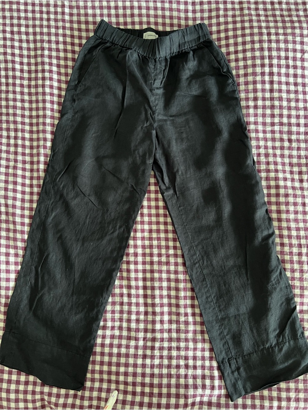 Everlane Black Linen Pants